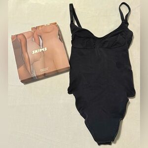 SKIMS Black Bodysuit